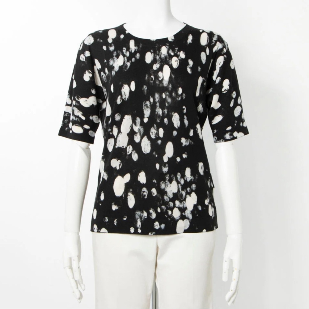 575$ ESCADA Printed Scoop Neck Sweater Size: L NWT